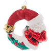 Christmas Wishes Santa Wreath - Radko