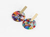 Emma Resin Disc Earrings