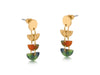 ERica Geometric Metal and Resin Dangle Earrings