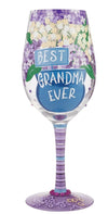 Best Grandma Ever Wine Glass