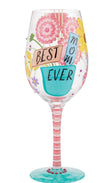 Best Mom Ever Wine Glass