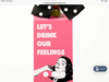 Lets Drink our feelings Wine Tag