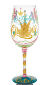 Birthday Queen Wine Glass