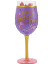 Mothers Day Wrapped up Wine Glass