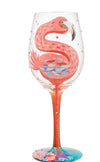 Fabulous Flamingo Wine Glass