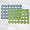 Vida Geo Circles Placemat Blue/Green