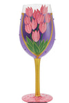 Mothers Day Wrapped up Wine Glass