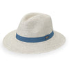 Charlie Hat - Ivory/ Dusty Blue