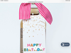 Happy Birthday Wine Tag