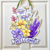 Wildflowers Welcome Door Hanger