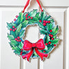 Holly Holiday Door Hanger