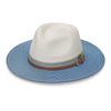 Kristy Hat - Ivory/ Ice Blue