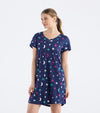 Starry Night Short Sleeve Night Dress