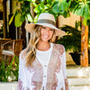 Charlotte Hat - Natural w. Olive Ribbon