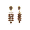 Earth Goddess Chandelier Earrings- Teak