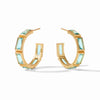 Antonia Hoop Earring Bahamian Blue