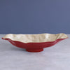 Thanni Red Medium Oval Bowl