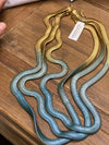 Tripe Strand Fern - Gold Celadon