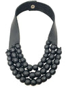 Kropo Necklace Black with brass