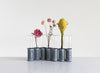 METAL STAND WITH 7 GLASS VASES