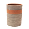 TWO TONE TERRA COTTA CYLINDER