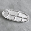 Soho oval divided dip platter