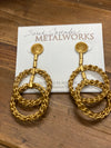 Interlocking Twisted Wire Earrings