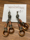 Mesh Lacing Earring - Mixed Metal