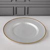 White opalescent charger